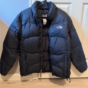 The North Face Women’s All Black 700 Fill Down Coat Puffer Jacket L womens
